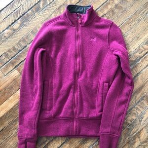 Pink underarmour zip up